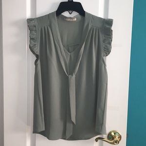 Sage Sleeveless Blouse *Worn Once*